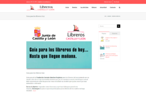 Web Gremio de libreros de Castilla y León