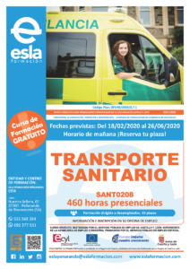 Curso para desempleados Transporte Sanitario