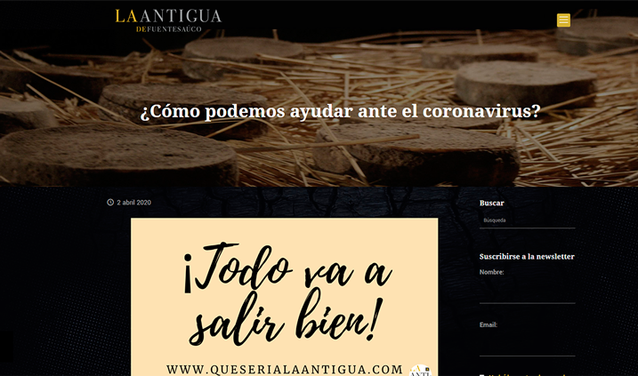 web quesería la Antigua