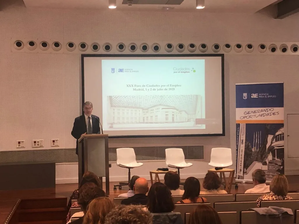 Foro Ciudades por el Empleo en Madrid, el 1 de julio de 2025
